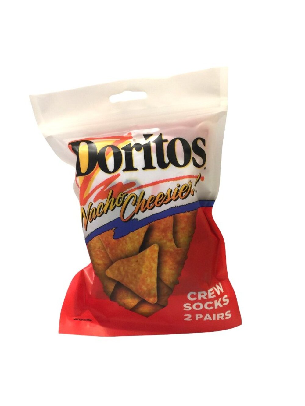Doritos Men's Crew Socks 2 Pair Size 8-12 Logo Chips